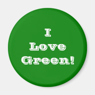 Íman Magnet I Love Green
