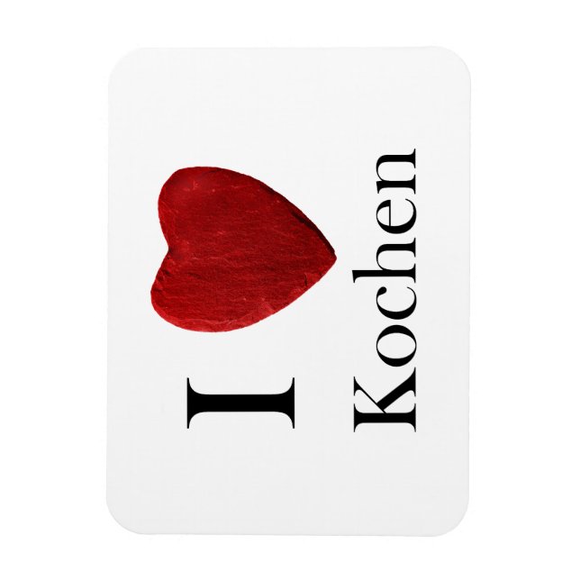 Íman Magnet Ich liebe Kochen (Vertical)