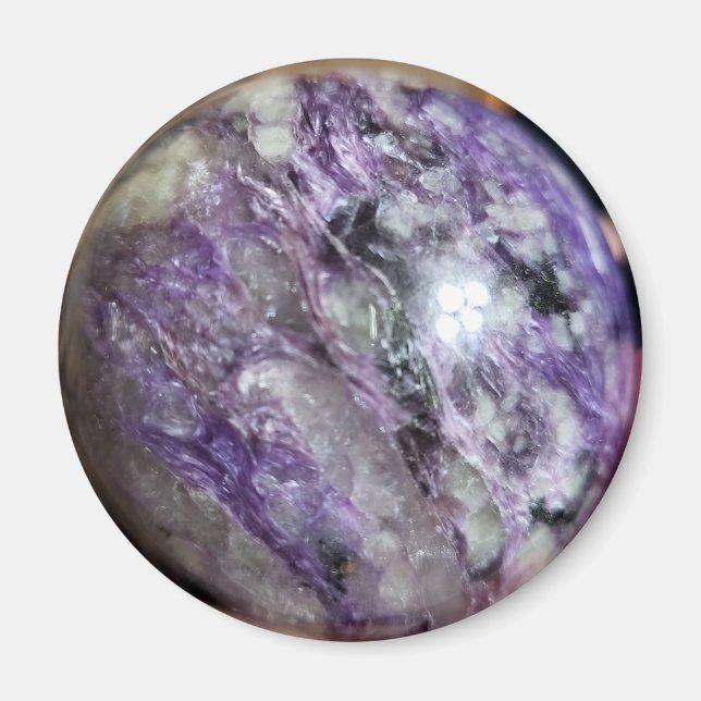 Íman Magnet Impressão de Charoite (Frente)