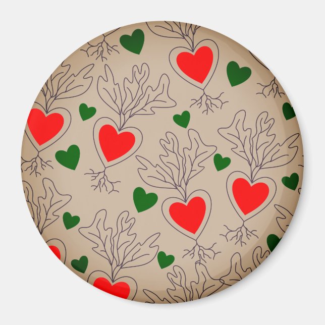 Íman Magnet: Jardineiro feliz ou cresça com amor. (Frente)