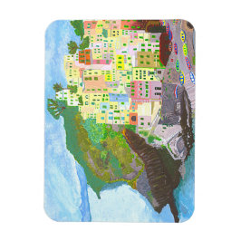 Íman Magnet Landschaft Italien gemalt