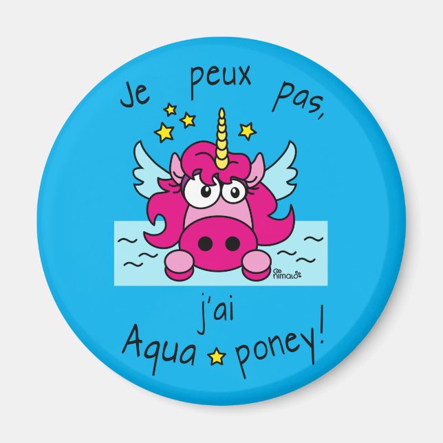 Íman Magnet “Licorne, Aquaponey " (Frente)