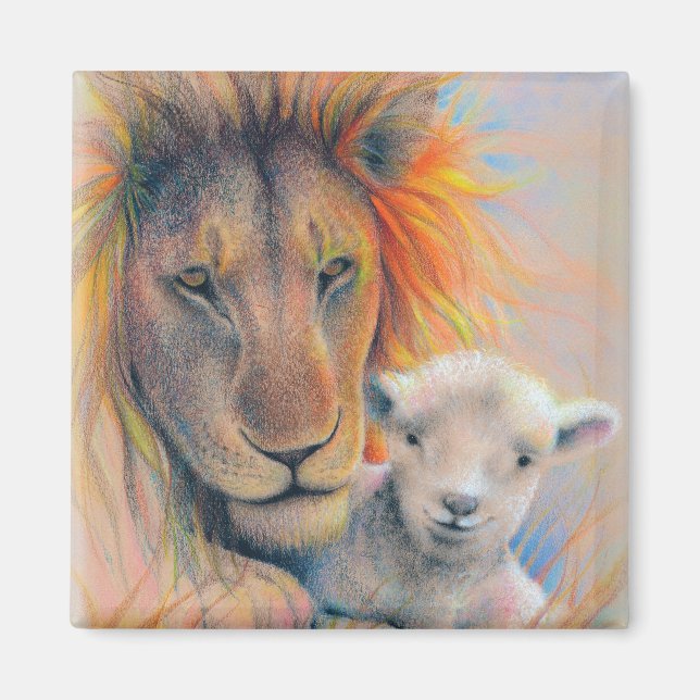 Íman Magnet "Lion & Lamb" (Frente)