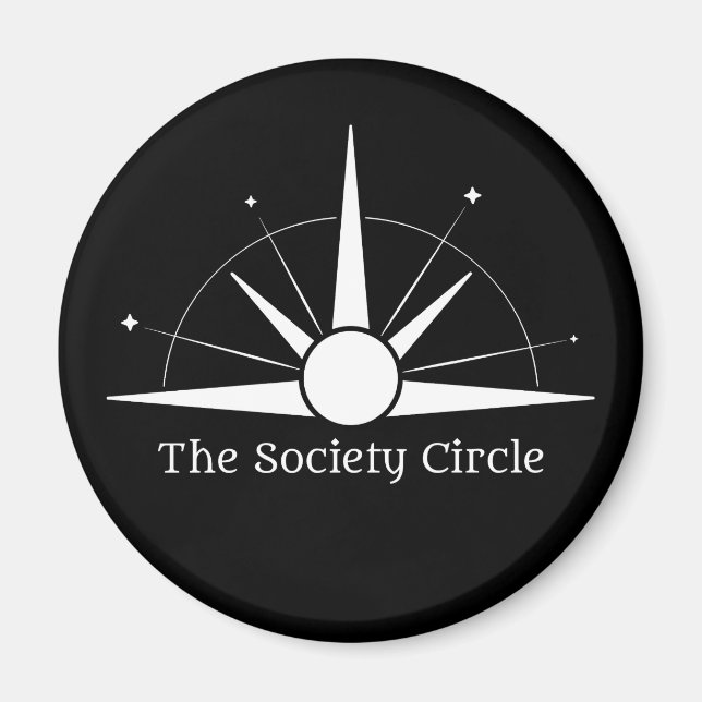 Íman Magnet - Logotipo branco (Frente)