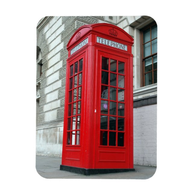 Íman Magnet London Red Phone Box (Vertical)