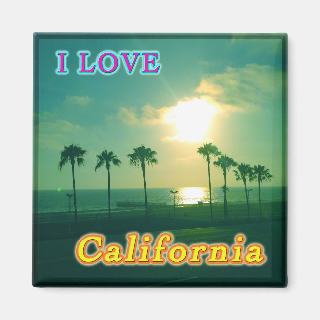 Íman Magnet "Lovely California 1" (Frente)