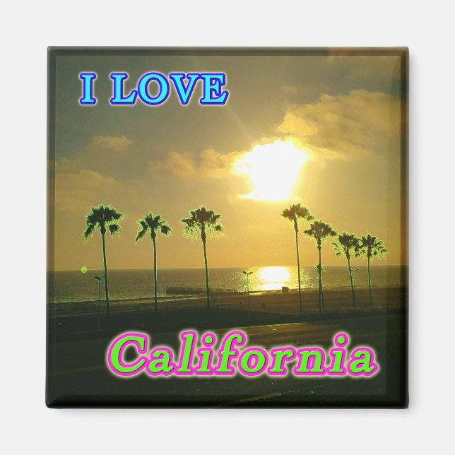 Íman Magnet "Lovely California 2" (Frente)