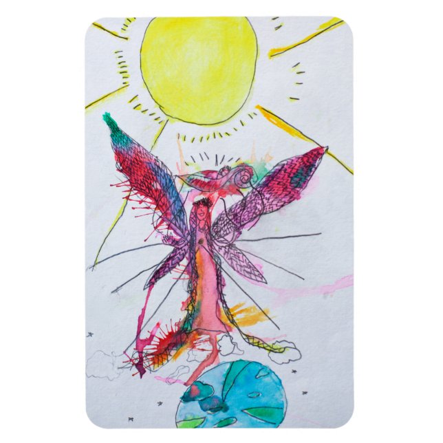 Íman Magnet - Mãe Deus Criando o Espírito de um Bebê (Vertical)