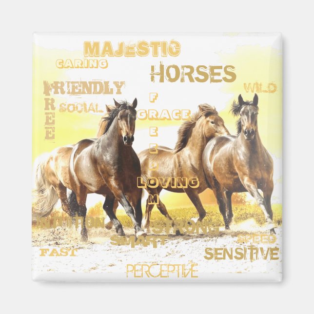 Íman Magnet Maiestoso para cavalos (Frente)
