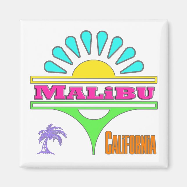 Íman Magnet "Malibu Colorful 1" (Frente)