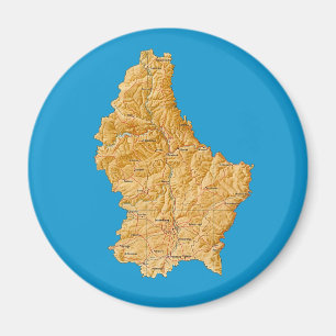 Íman Magnet Map Luxemburgo