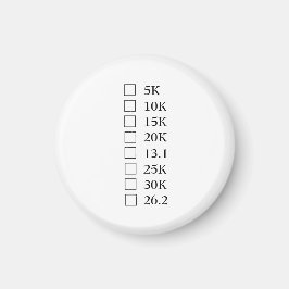 Íman Magnet "Marathon Checklist"