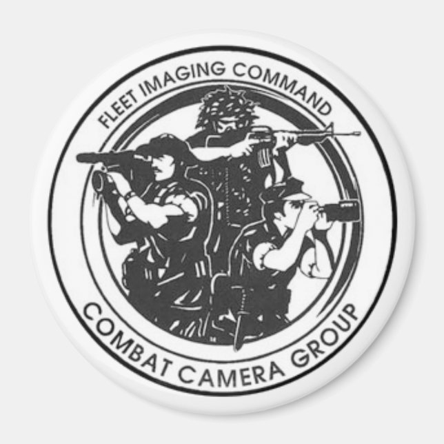 Íman Magnet MARINHO COMBAT CAMERA PACIFIC 4" (Frente)