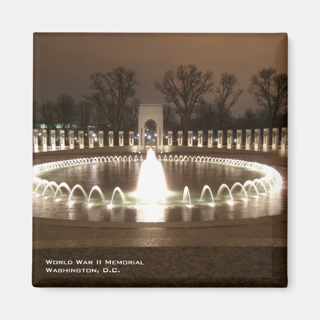 Íman Magnet Memorial da Segunda Guerra Mundial (Frente)