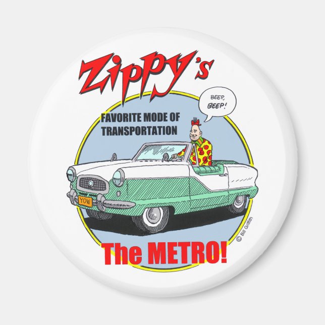 Íman Magnet Metro de Zippy (Frente)