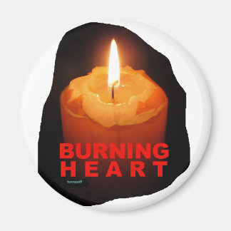Íman Magnet mit BURNING HEART