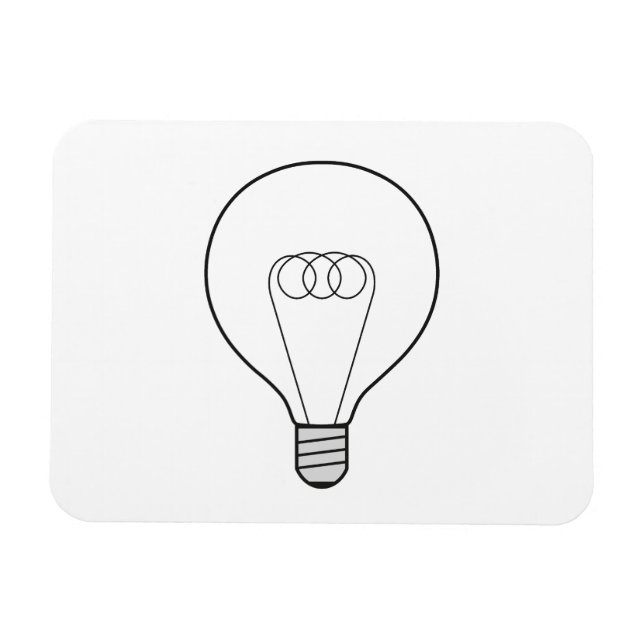 Íman Magnet mit Glühbirne (Horizontal)