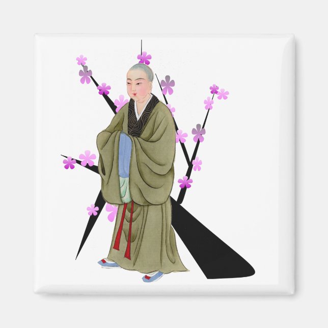 Íman Magnet Monk Budista (Frente)