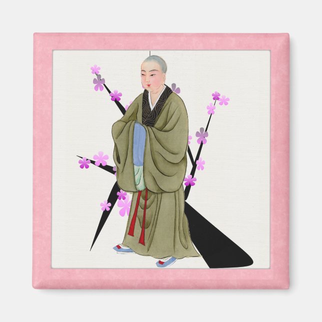 Íman Magnet Monk Budista (Frente)