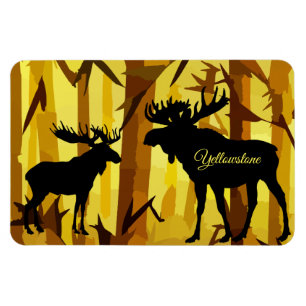 Íman Magnet-Moose de Yellowstone