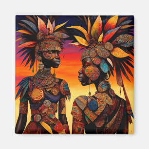 Íman Magnet Mulher Africana
