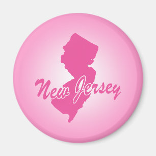 Íman Magnet New Jersey, estado rosa
