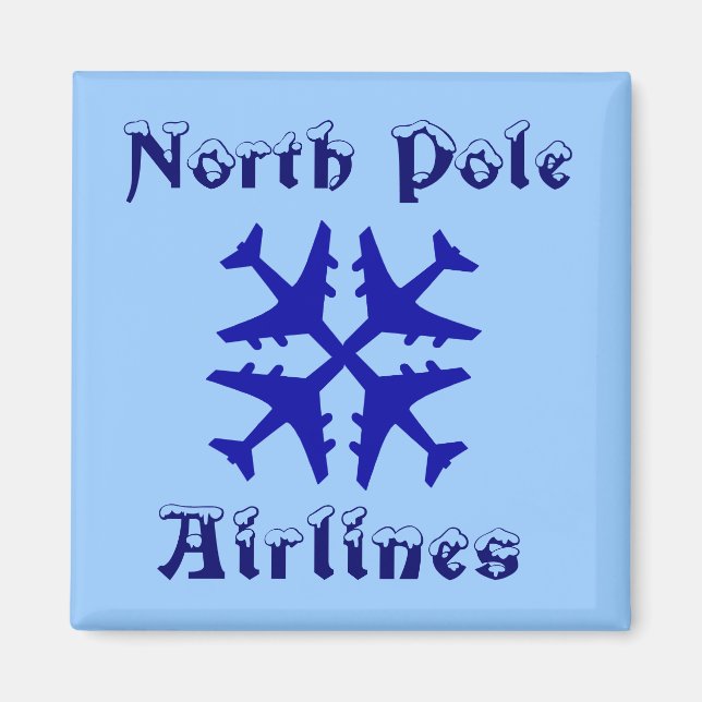 Íman Magnet North Pole Airlines (Frente)
