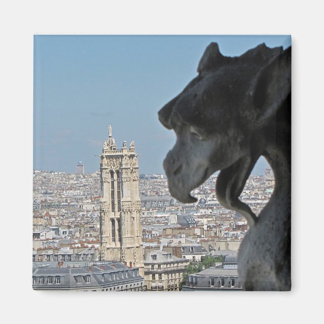 Íman Magnet: Notre-Dame de Paris - Gargoyle (Frente)