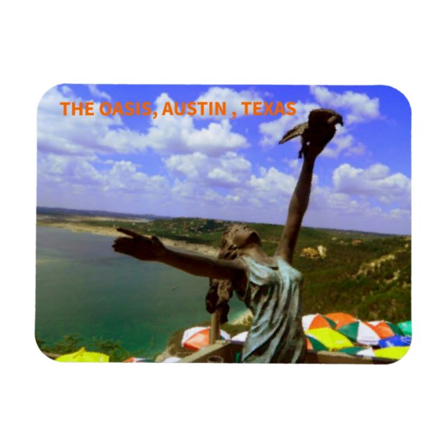 Íman Magnet of the Oasis, Austin Texas (Horizontal)