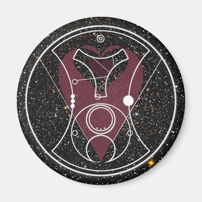 Íman Magnet: "Olá, Docinho!" Corações e Estrelas (Frente)