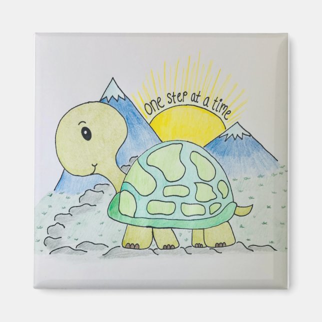 Íman Magnet "One Step at a Time" (Frente)