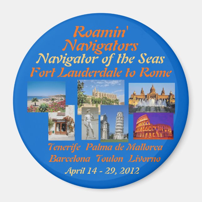 Íman Magnet OTS 2012 do Navegador primavera TA (Frente)