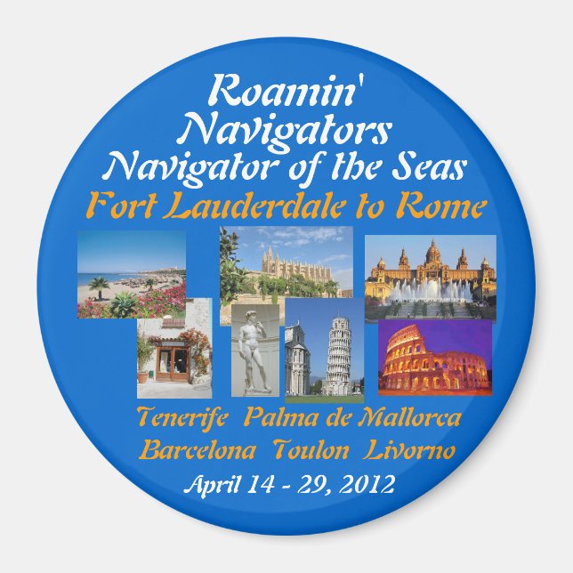 Íman Magnet OTS 2012 do Navegador primavera TA (Frente)