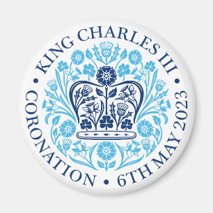 Íman Magnet para a coroação 2023 - Azul