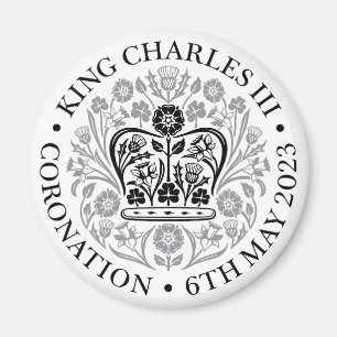 Íman Magnet para a coroação 2023 - Preto