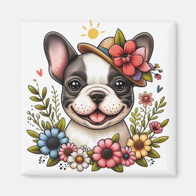 Íman Magnet para Bulldog Francês (Frente)