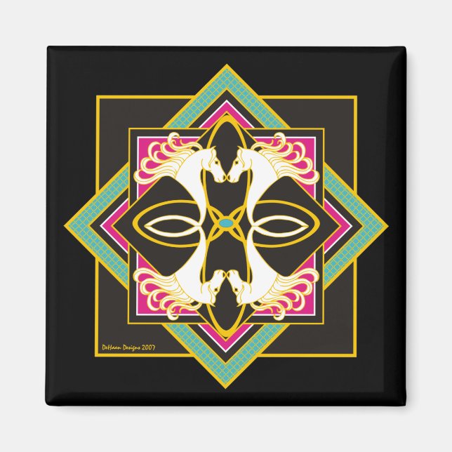 Íman Magnet para Cavalos Célticos (Frente)