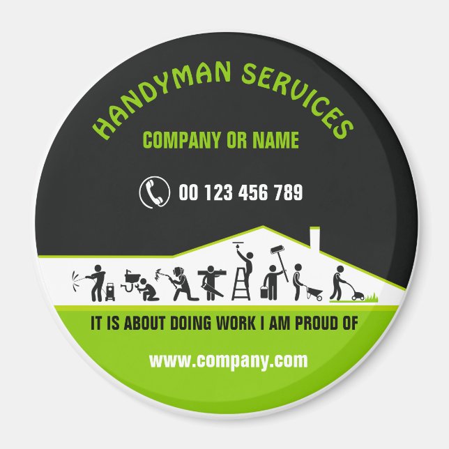 Íman Magnet para homem de mão (Frente)