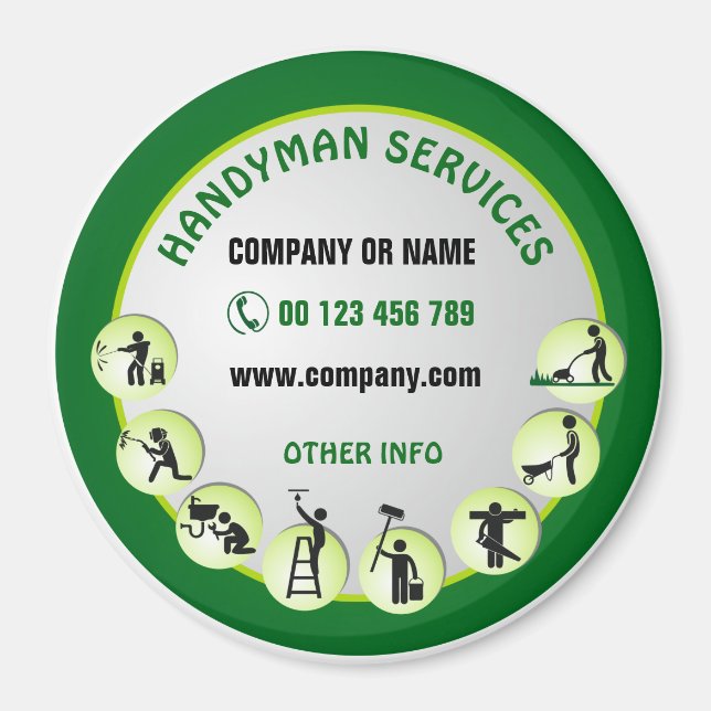 Íman Magnet para homem de mão (Frente)