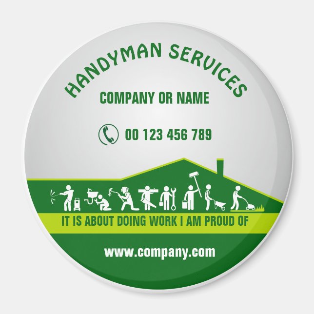 Íman Magnet para homem de mão (Frente)