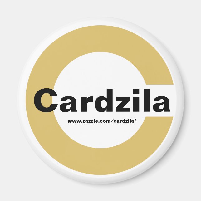 Íman Magnet para Modelo de logotipo Cardzila (Frente)
