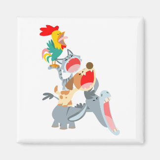 Íman Magnet para Músicos do Bremen de Bons Cartoons