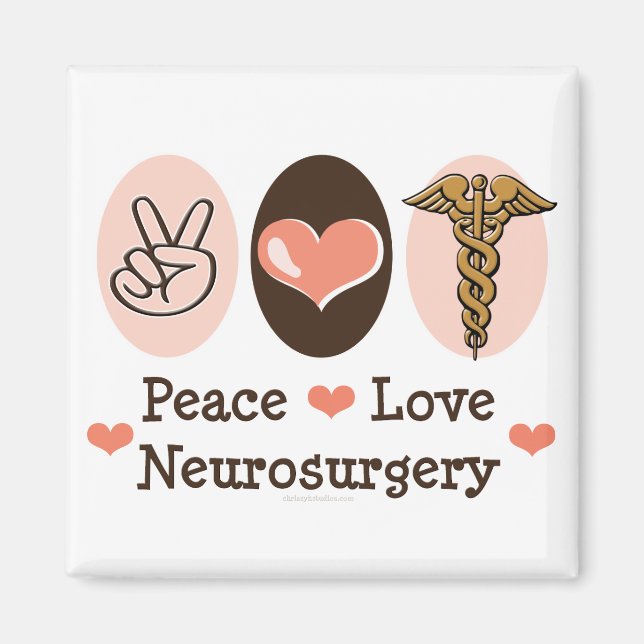Íman Magnet para neurocirurgia do Peace Love (Frente)
