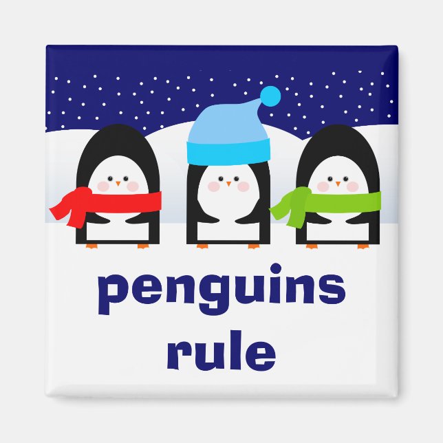 Íman Magnet para pinguins (Frente)
