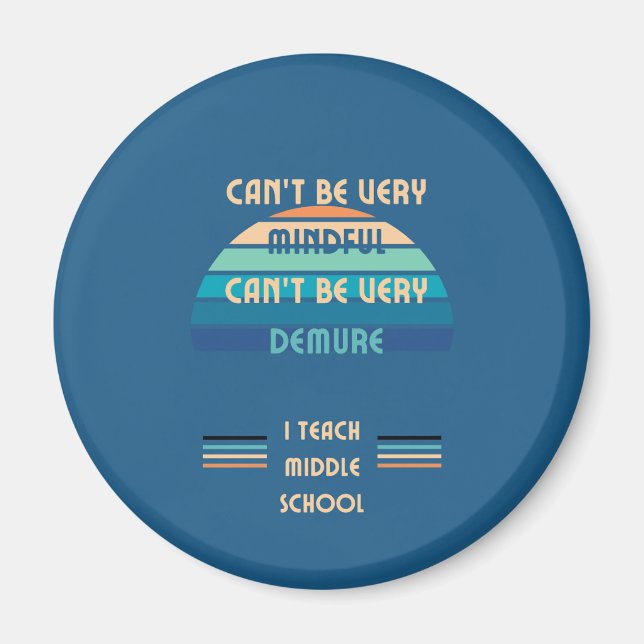 Íman Magnet para Professores do Ensino Médio (Frente)