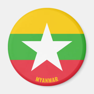 Íman Magnet Patriótico encantador de Myanmar
