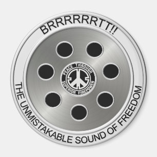 Íman Magnet "Peace Through Superior Firepower"