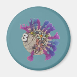 Íman Magnet - Peixe de Fios Roxo - Bebê