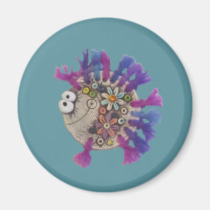 Íman Magnet - Peixe de Fios Roxo - Bebê