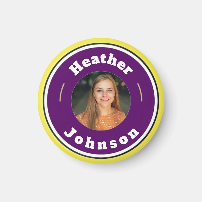 Íman Magnet - Personalizado (adicionar nome e foto) (Frente)